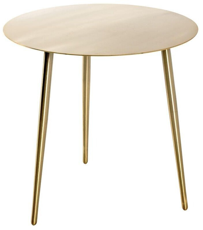 CarryHome Lomoco side table gold metal round 45x45x45 cm