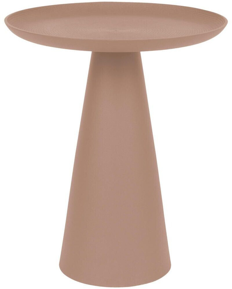 CarryHome Side tablePink metal round conical 34.5x41.5x34.5 cm