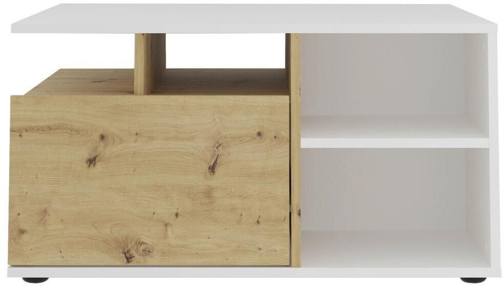 Mid.you Coffee table oak Artisan 1 drawer rectangular 82x69.1x10.3 cm Pefc