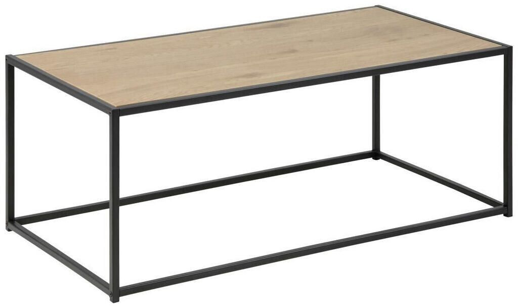 Mid.you Coffee table oak metal rectangular 50x40x100 cm