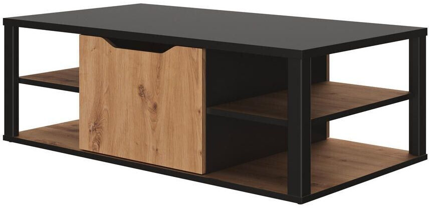 Mid.you Coffee table black oak wood look 60x38x110 cm