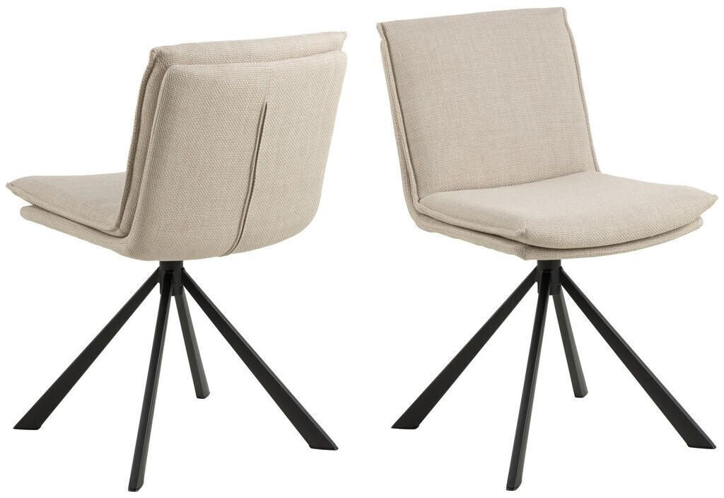 Mid.you Stuhl Beige Sternfuß 47x85x59 cm (1749096104) ab 109,00 
