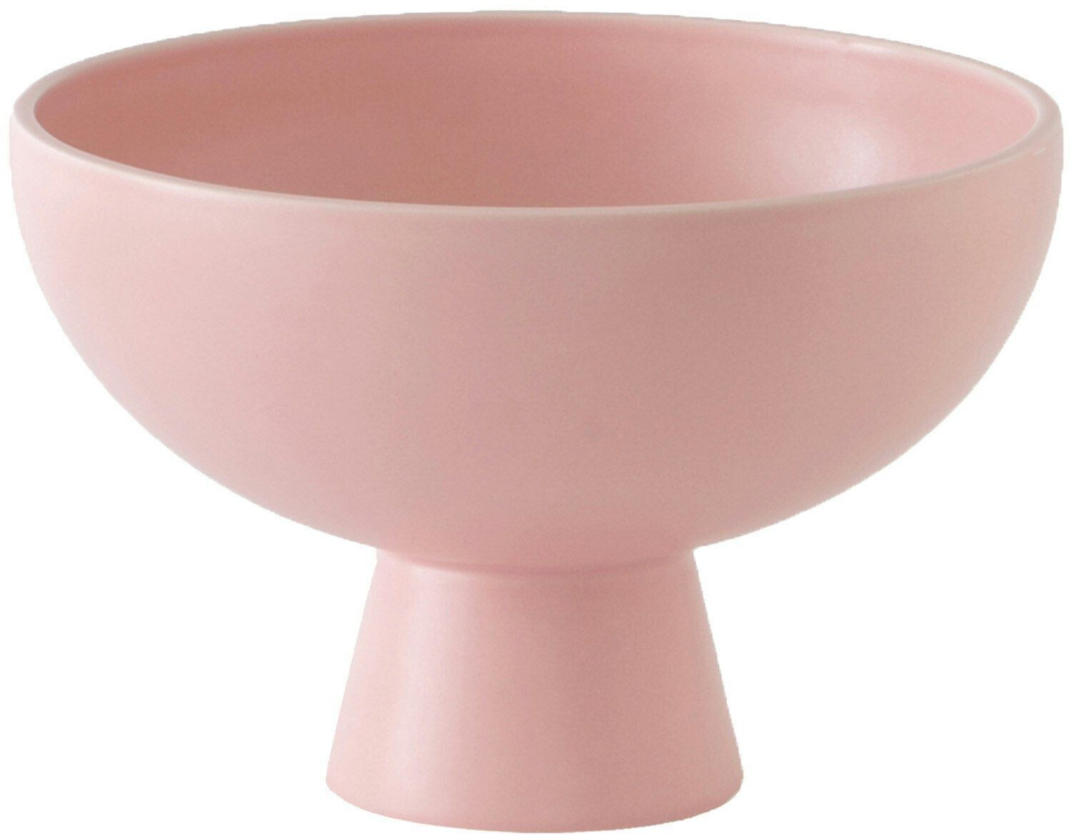 Raawii Strøm bowl with base Ø15 cm, Coral Blush