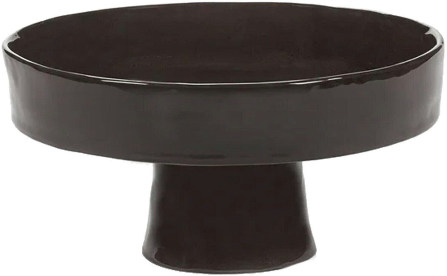 Serax La Mère bowl with foot, dark brown - brown