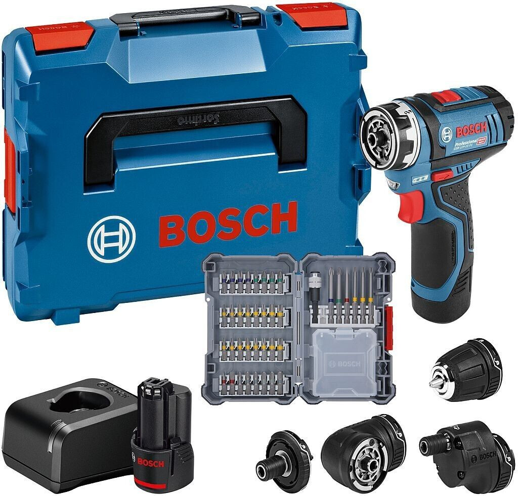 Bosch GSR 12V-15 FC Professional (2 x 2,0 Ah + Charger + L-BOXX 136)