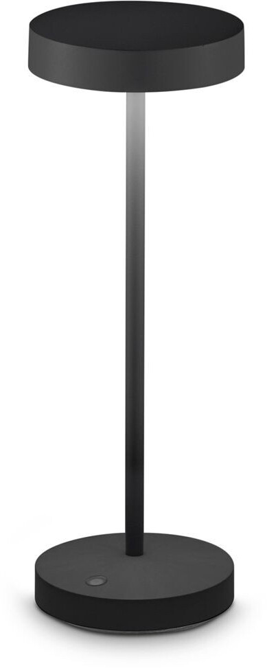 IDEAL LUX LED battery-powered outdoor table lamp Toffee, black, metal