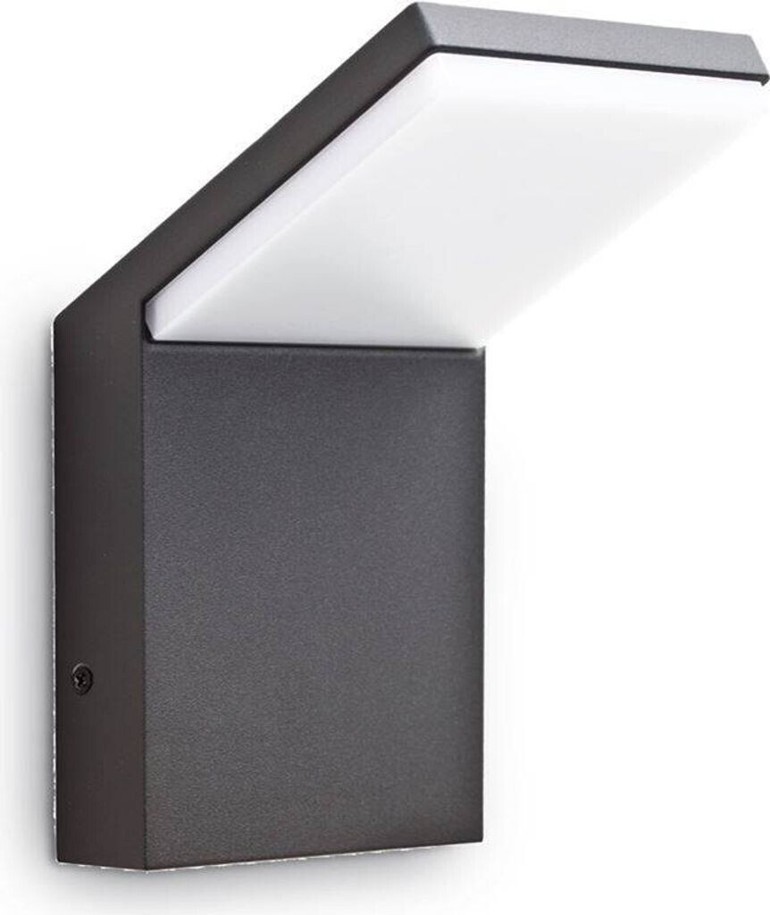 IDEAL LUX LED outdoor wall light Style anthracite, aluminum, 4,000 K