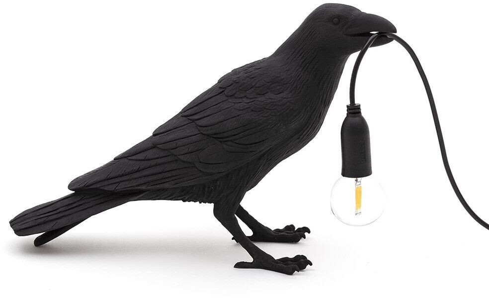 Seletti Bird Lamp LED decorative lamp waiting, black