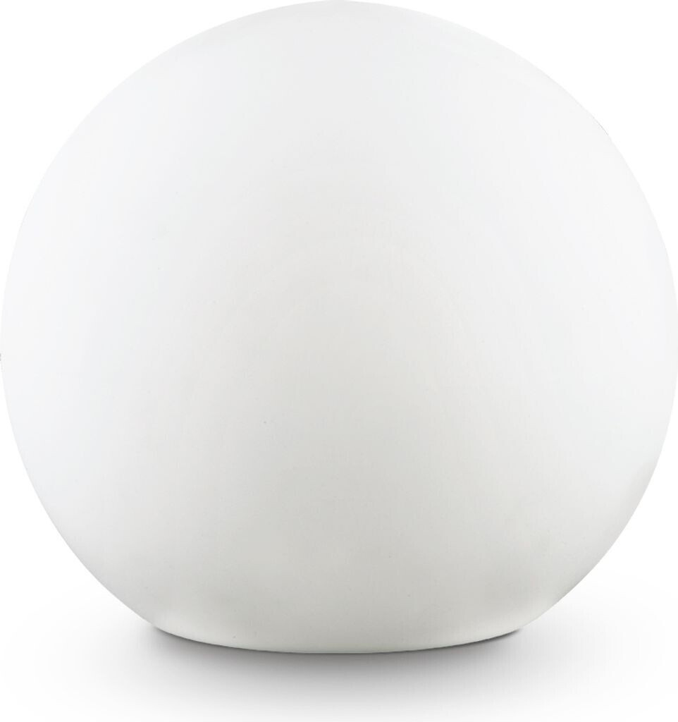 IDEAL LUX Sole ground spike light, white, plastic Ø30 cm
