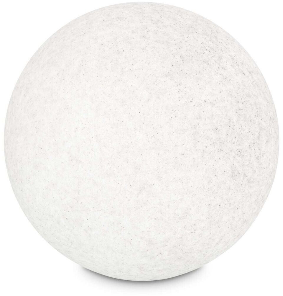 IDEAL LUX Doris ground spike light, white, plastic Ø78 cm