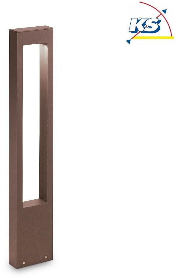 IDEAL LUX Vega path light, brown, aluminum, H80 cm
