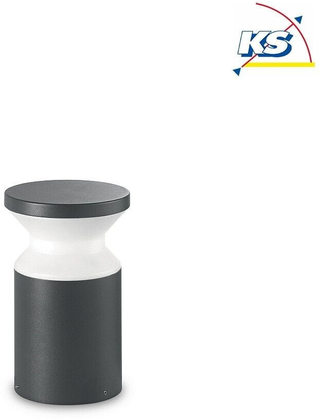 IDEAL LUX Torre pedestal light, anthracite Aluminium H22 cm