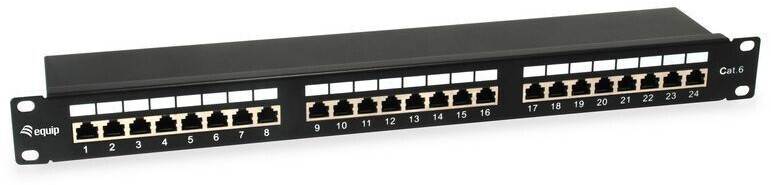 Equip 24-Port Cat.6 Shielded Patch Panel