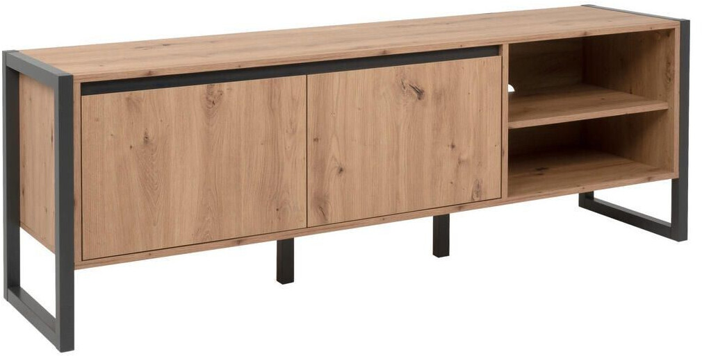 Mid.you Tv element anthracite oak 3 compartments 160x55x40 cm (2478014110)