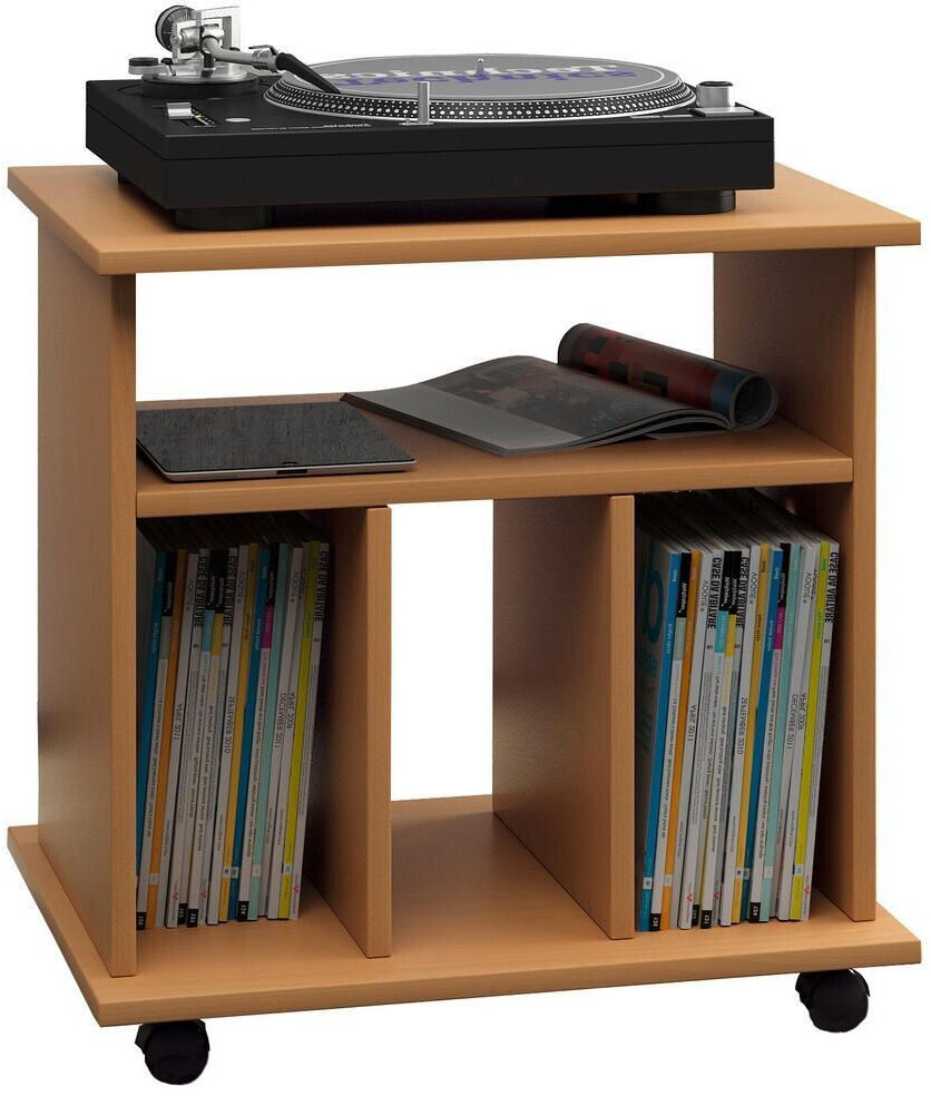 Mid.you Record shelf beech 1 compartments 60x59x45 cm CD & DVD shelves (657006601)