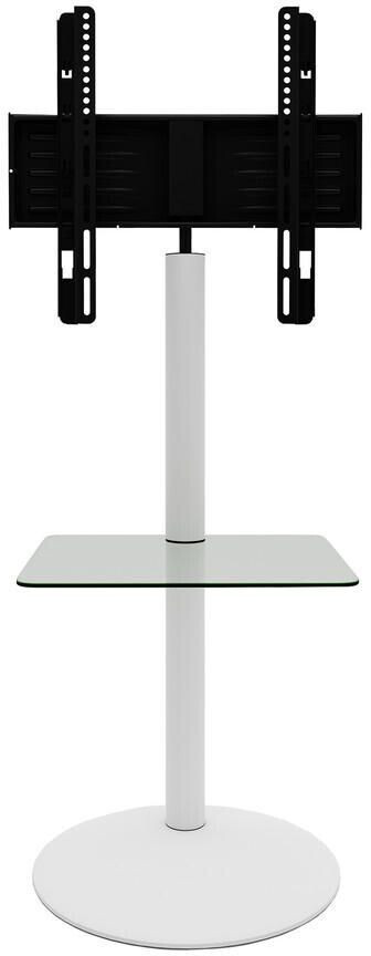 Mid.you TV rack clear white glass rectangular 55x100x45 cm swiveling (657019502)