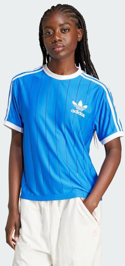 Adidas Adicolor 3-Stripes Pinstripe T-Shirt (IY7233) blue