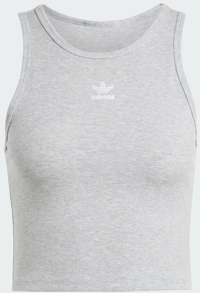 Adidas Essentials Ribbed Tanktop (IY9649) Medium grey Heather 2