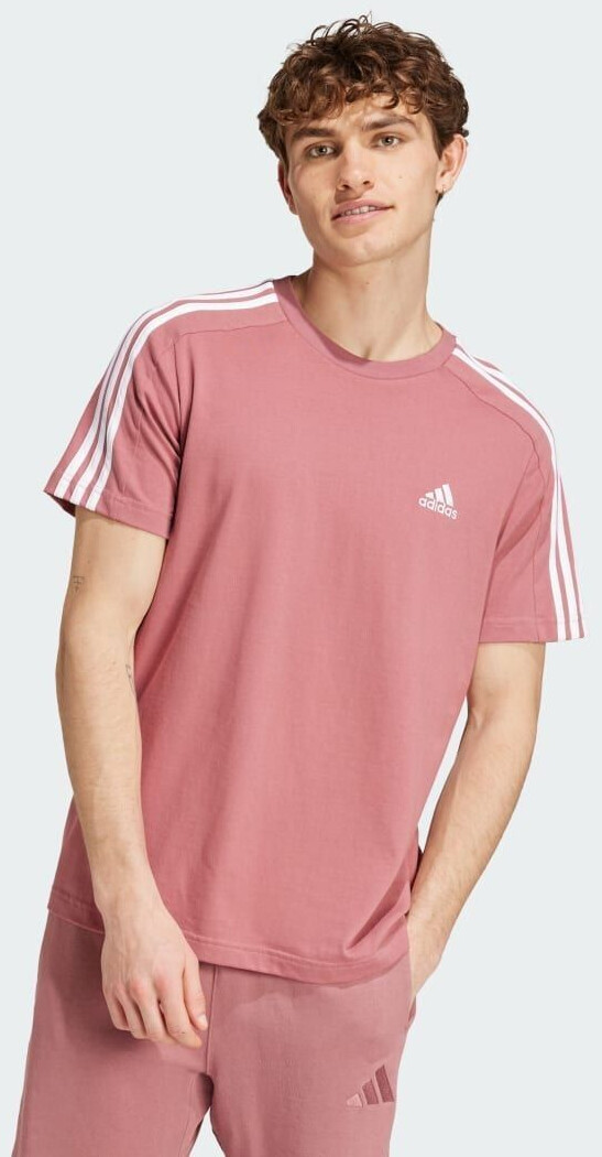 Adidas Essentials Single Jersey 3-Stripes T-Shirt (IX0157) preloved Crimson