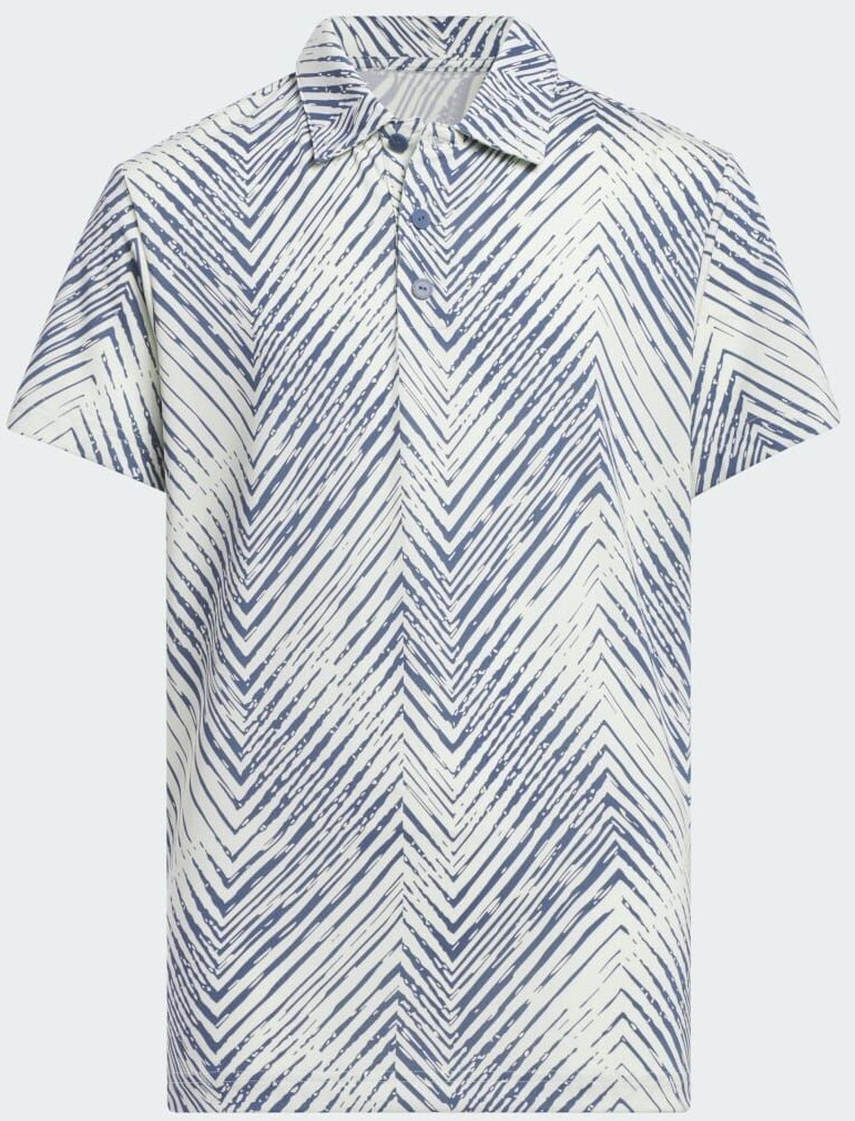 Adidas Kids Herringbone Scripted Kids Poloshirt (IM8255) crystal jade