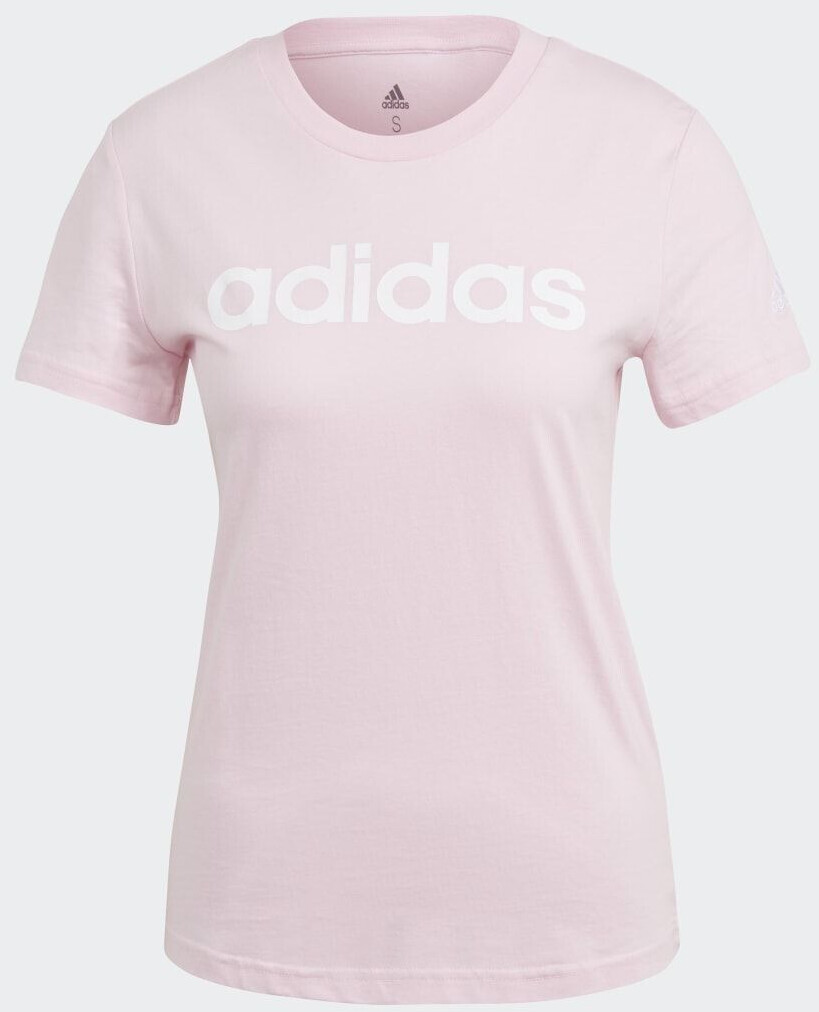 Adidas LOUNGEWEAR Essentials Slim Logo T-Shirt (GL0771) clear pink/white