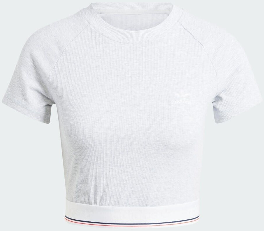 Adidas Tape Waistband T-Shirt (IS2318) Light grey Heather