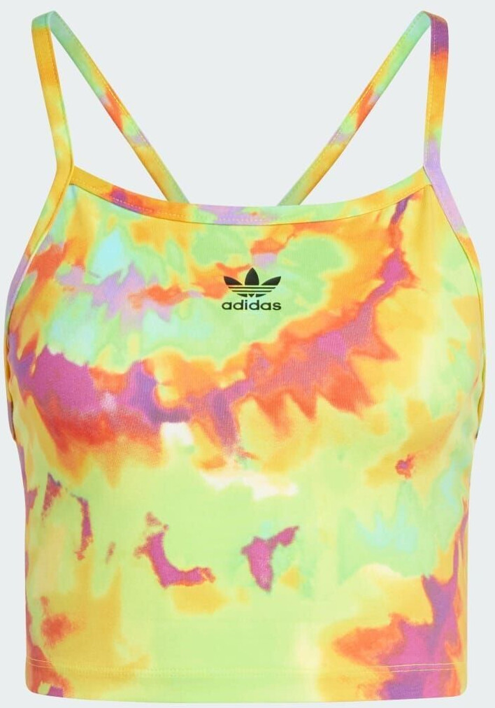 Adidas Tie-Dyed Crop Top yellow/Multicolor 2 (IY7593)