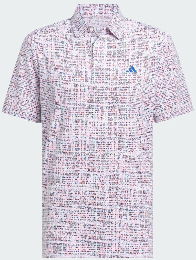 Adidas Ultimate365 Power Grid Print Poloshirt (IT0151) white/Royal blue/better scarlet/collegiate green