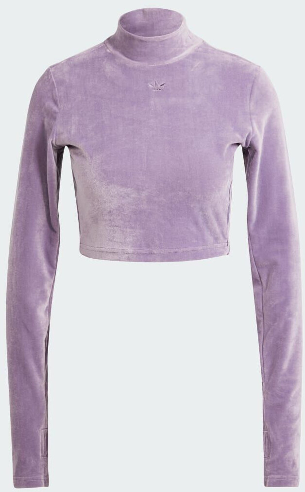 Adidas Velvet Crop-Top (IS4654) shadow Violet 2