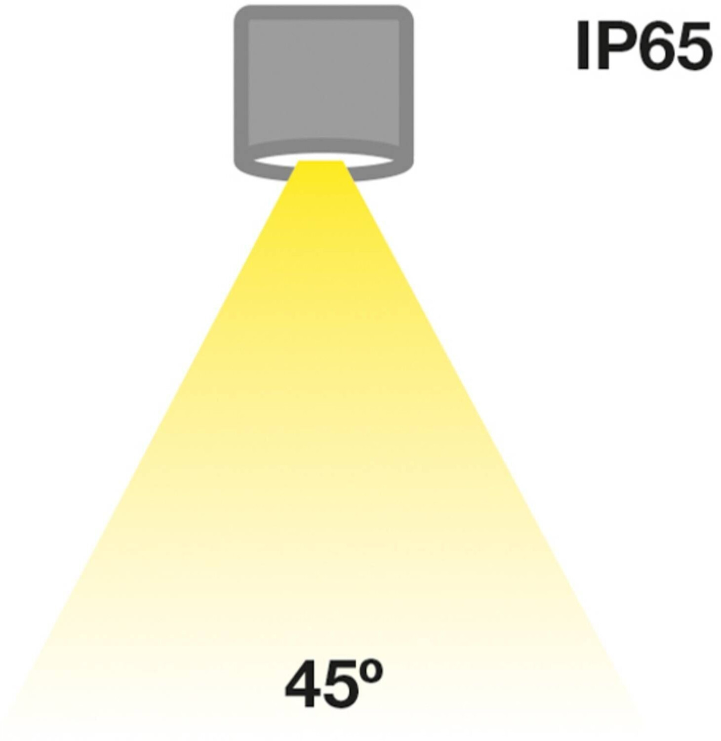 The Light Group SLC MiniOne Fixed LED downlight IP65 black 927