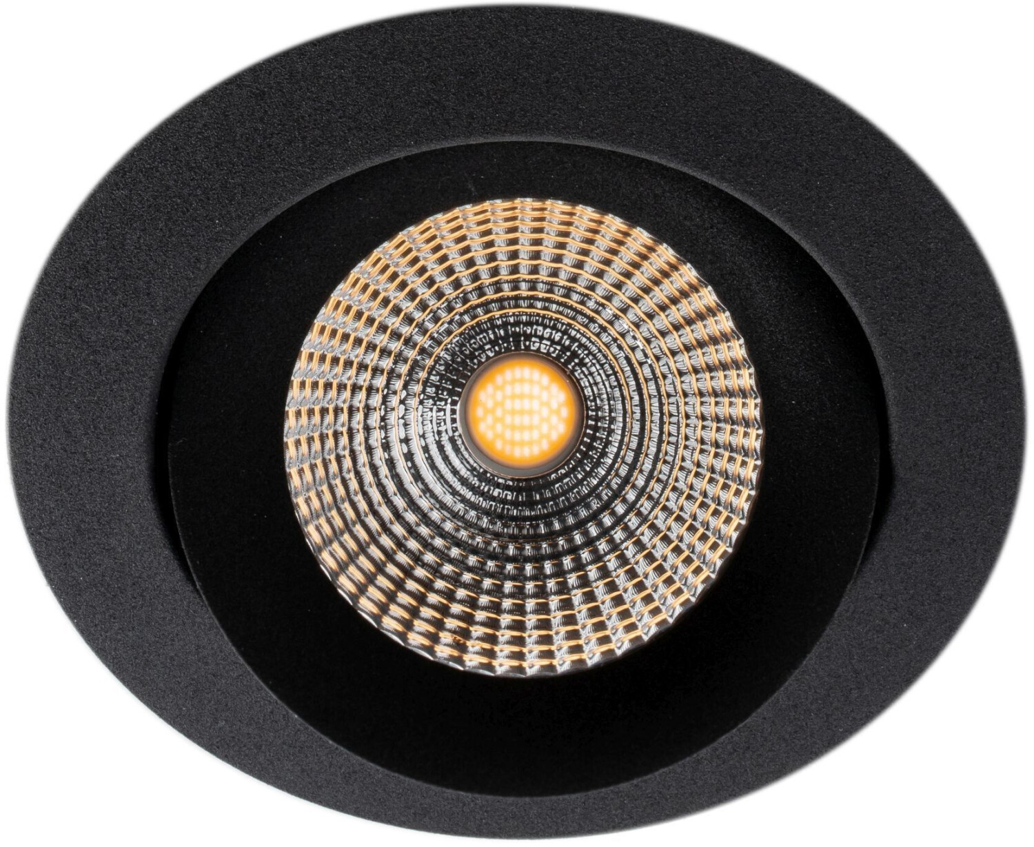The Light Group SLC One 360° LED recessed light black 3,000K F