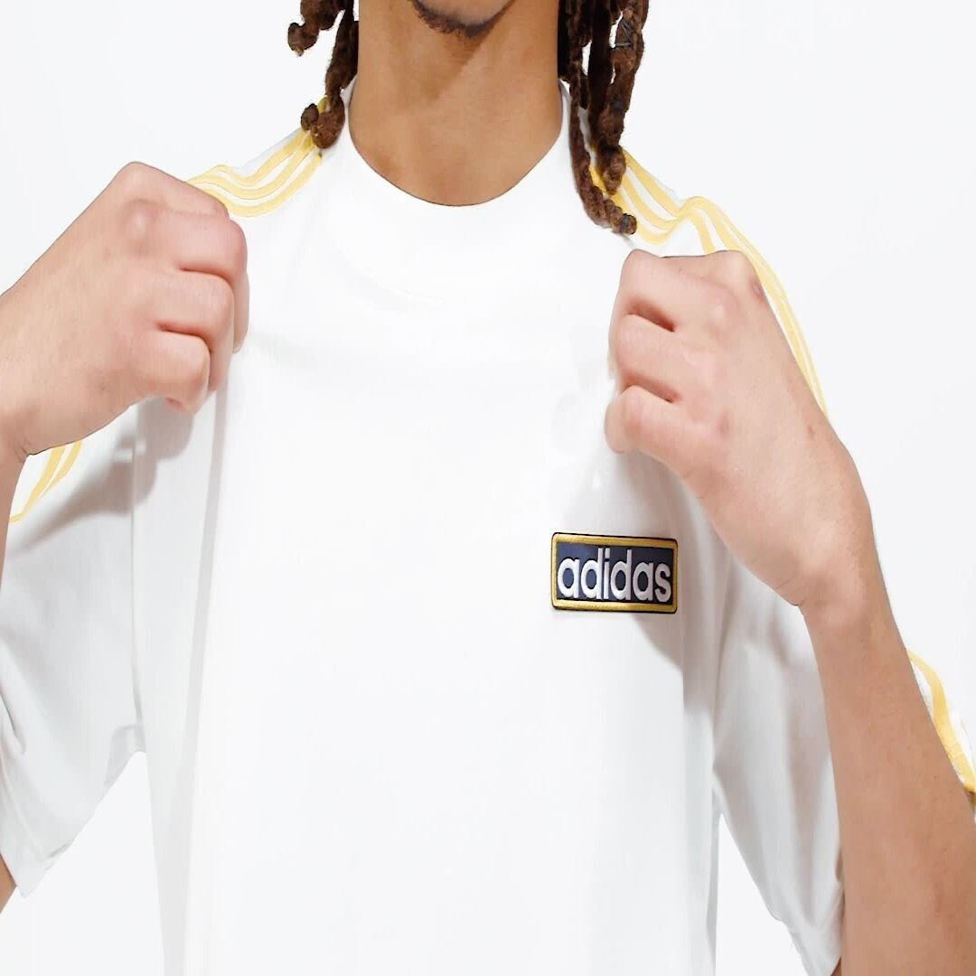 Adidas Adicolor Adibreak T Shirt IU2360 white bold gold ab 22 99 Preisvergleich bei idealo
