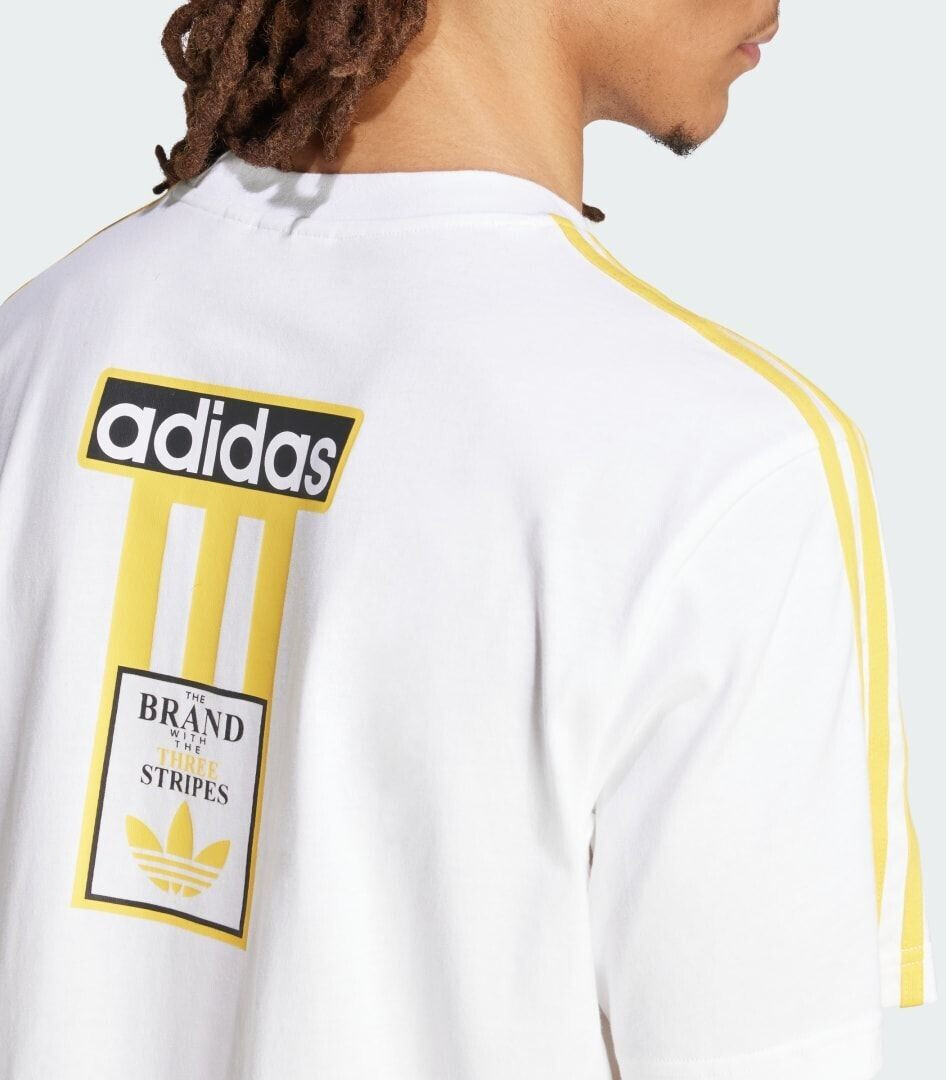 Adidas Adicolor Adibreak T Shirt IU2360 white bold gold ab 22 99 Preisvergleich bei idealo