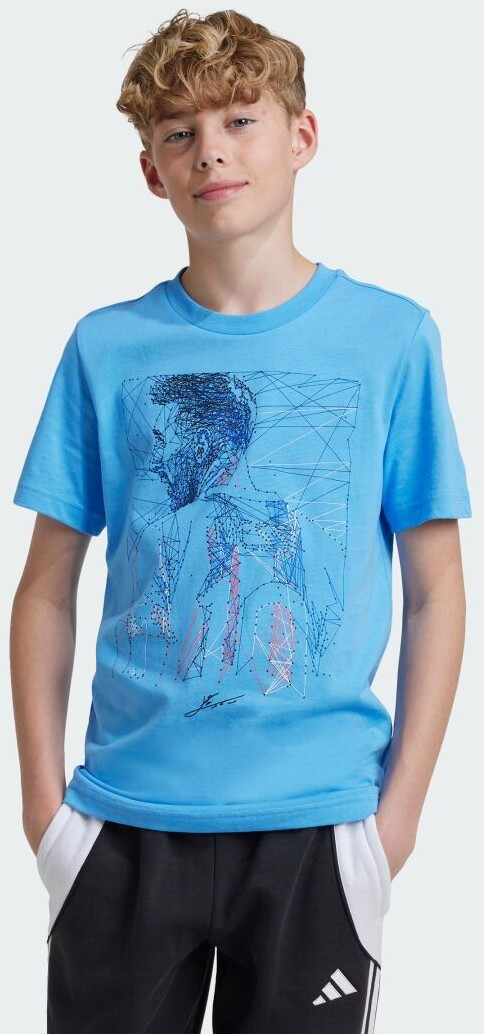 Adidas Messi Football Graphic T Shirt IW0184 kids blue burst ab 18 00 Preisvergleich bei idealo