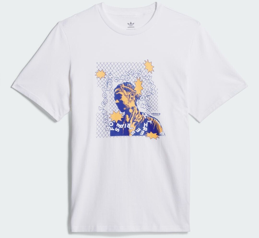 Adidas Skateboarding Lil Dre T-Shirt (IY1619) white/royal blue/hazy orange