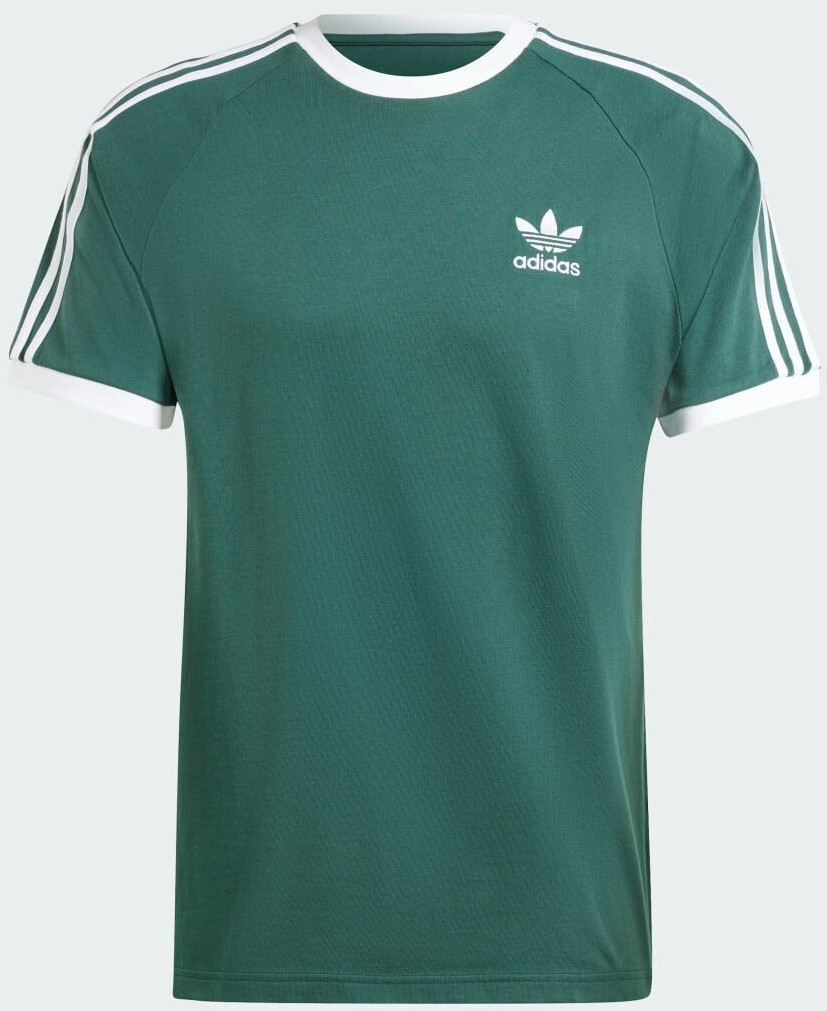 Adidas originals t shirt in white and green stripe shop
