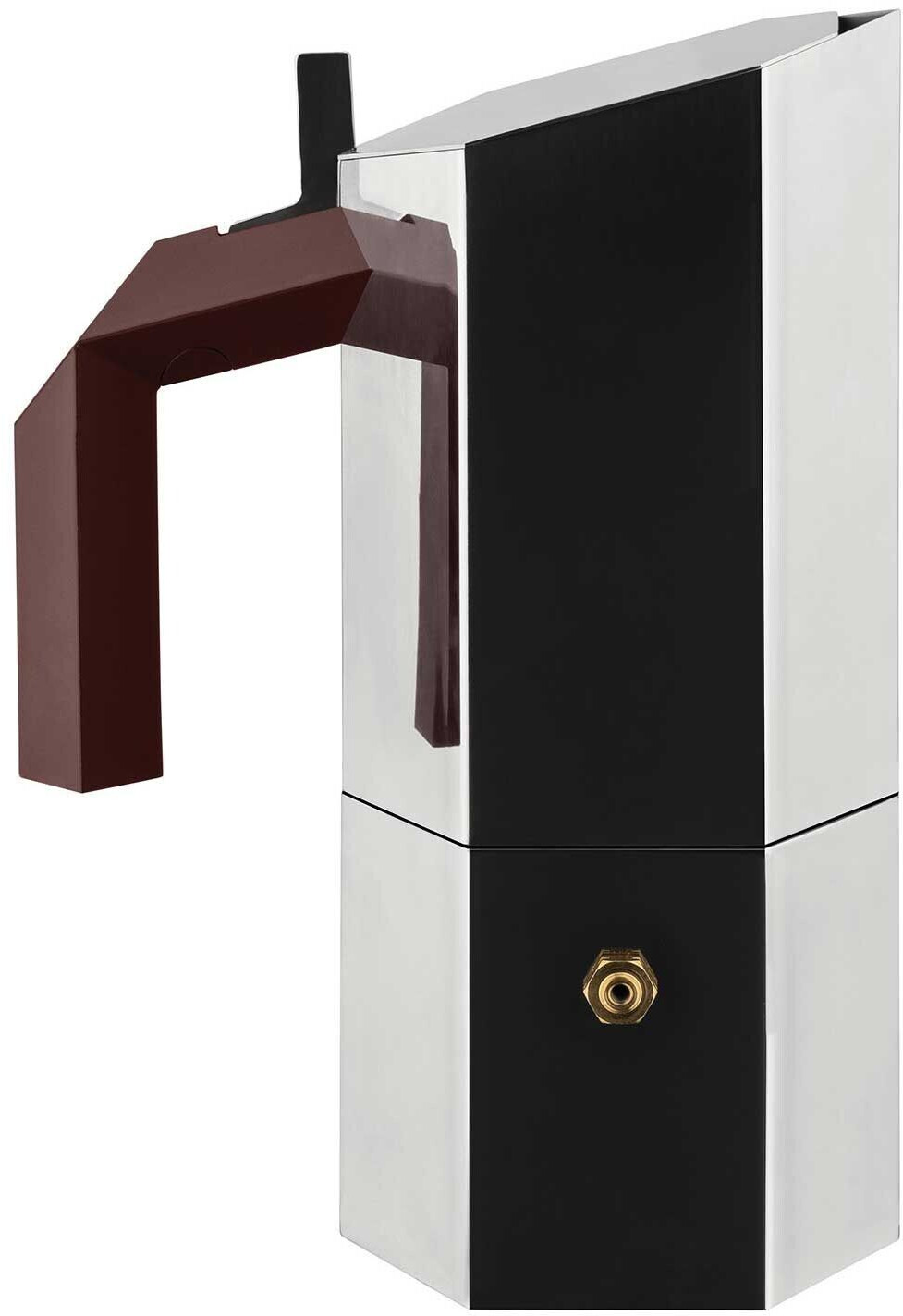 Alessi Menhir espresso maker 3 cups stainless steel SILVER
