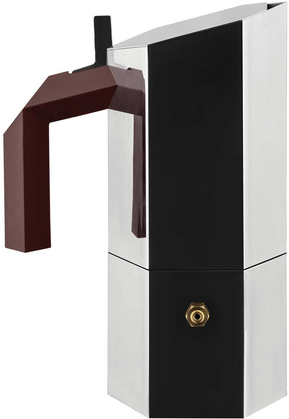 Alessi Menhir espresso maker 6 cups stainless steel SILVER