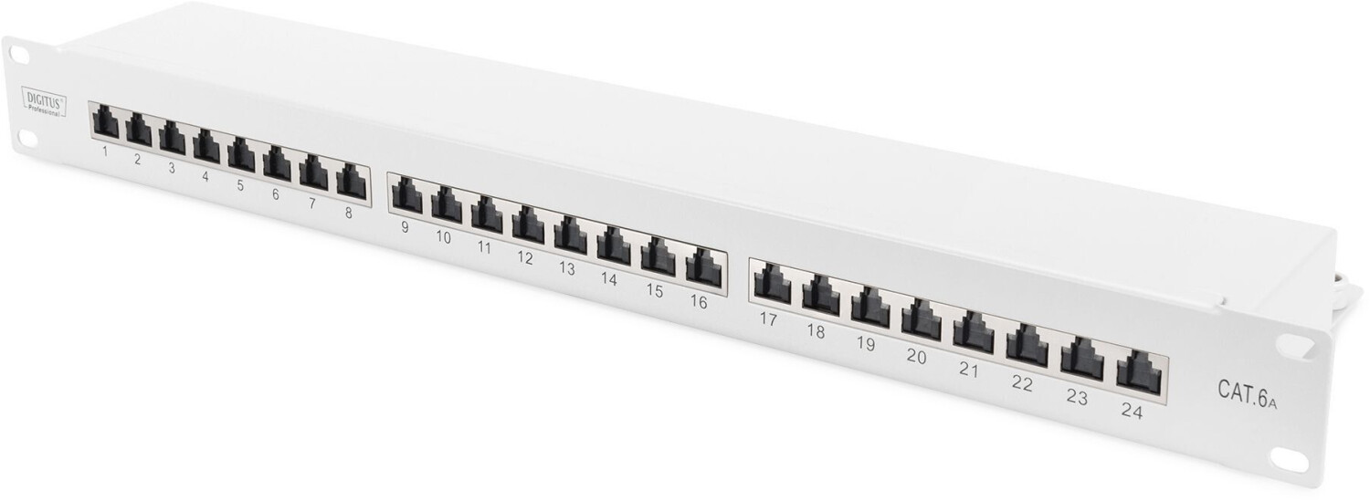 Digitus CAT 6A, Class EA Patch Panel, shielded Light Grey (DN-91624S-EA)