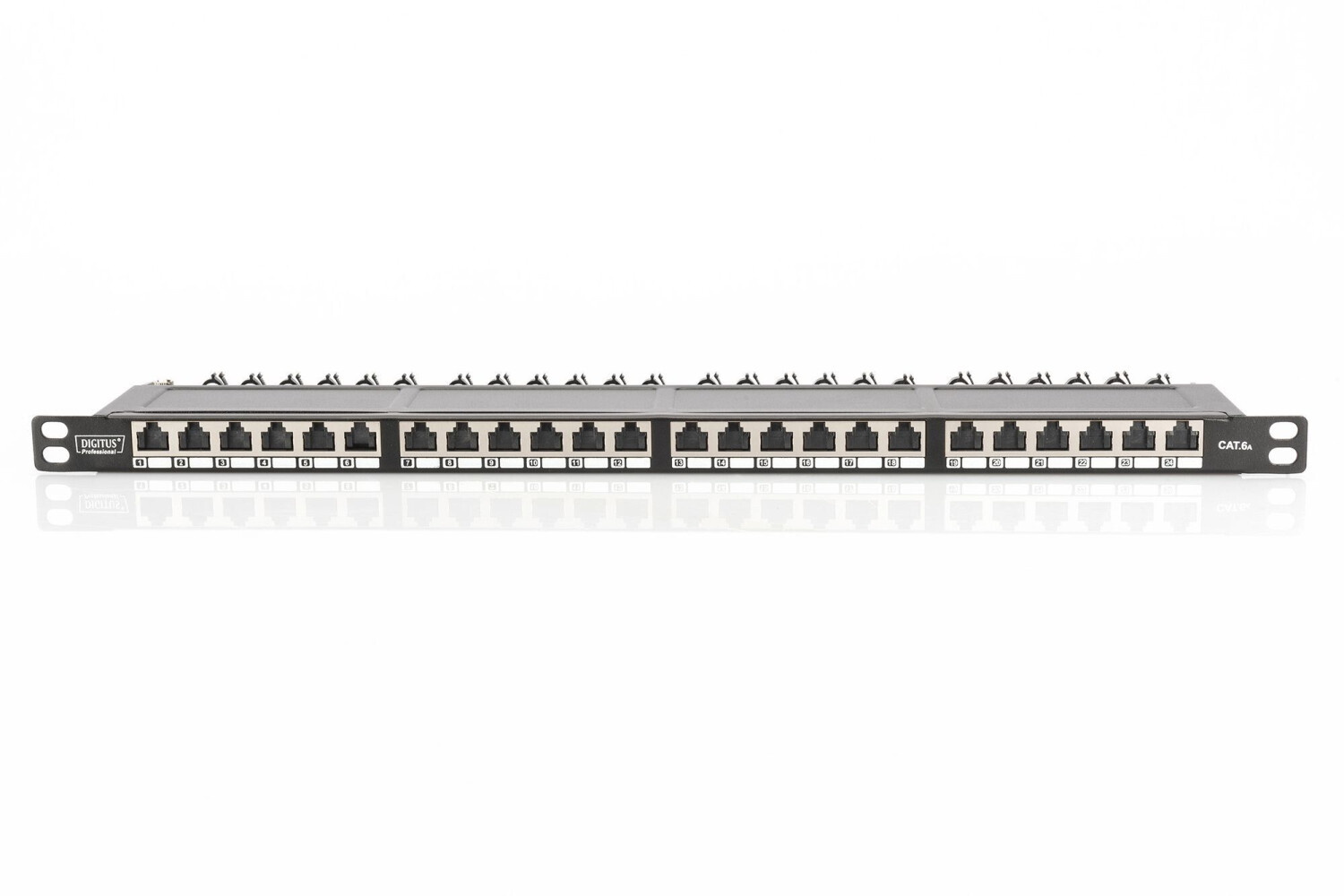 Digitus CAT 6A, Class EA High Density Patch Panel, shielded Black (DN-91624S-SL-EA)