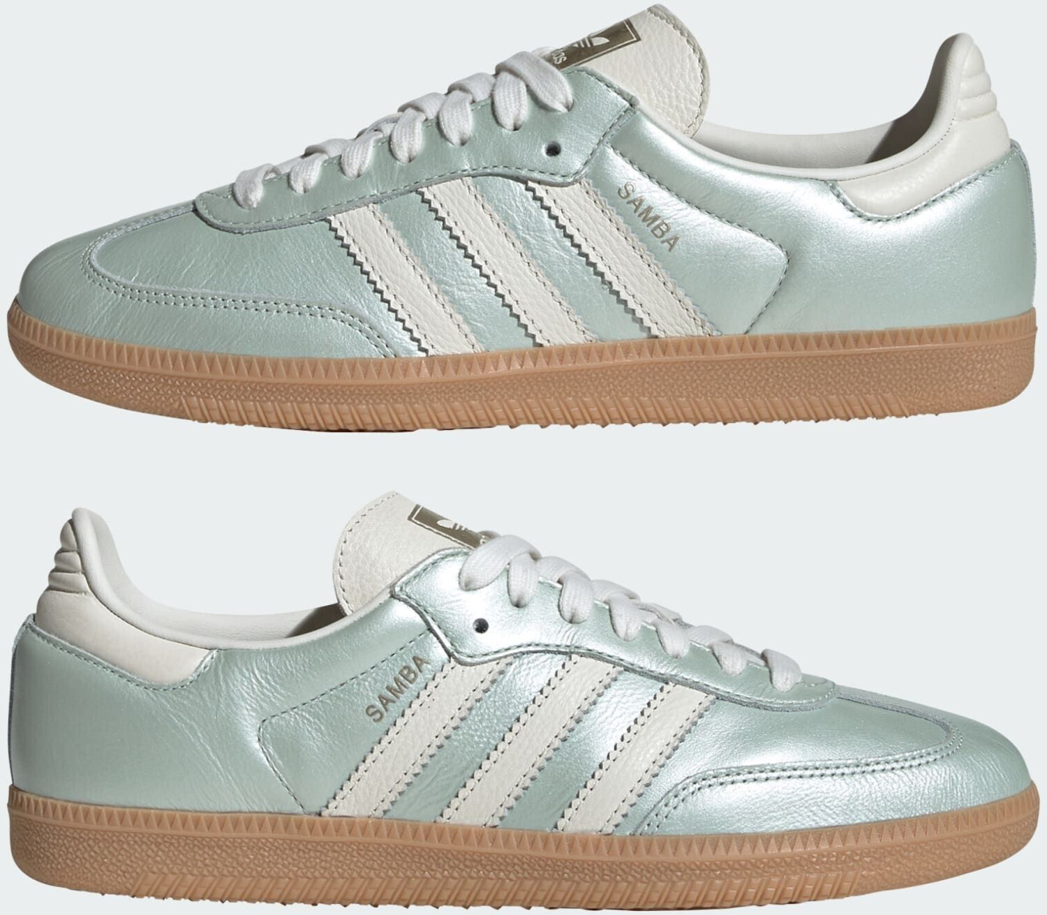 Adidas Samba OG Women linen green met. off white cyber metallic ab 84 99 Preisvergleich bei idealo