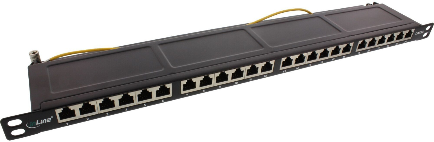 InLine Patch Panel 19 Cat.6A 24 Port 0.5U