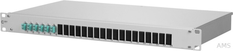 Metz Connect OpDAT fix Patchfeld splice 6xLC-D OM3, 12er Frontplatte (1502557706-F)