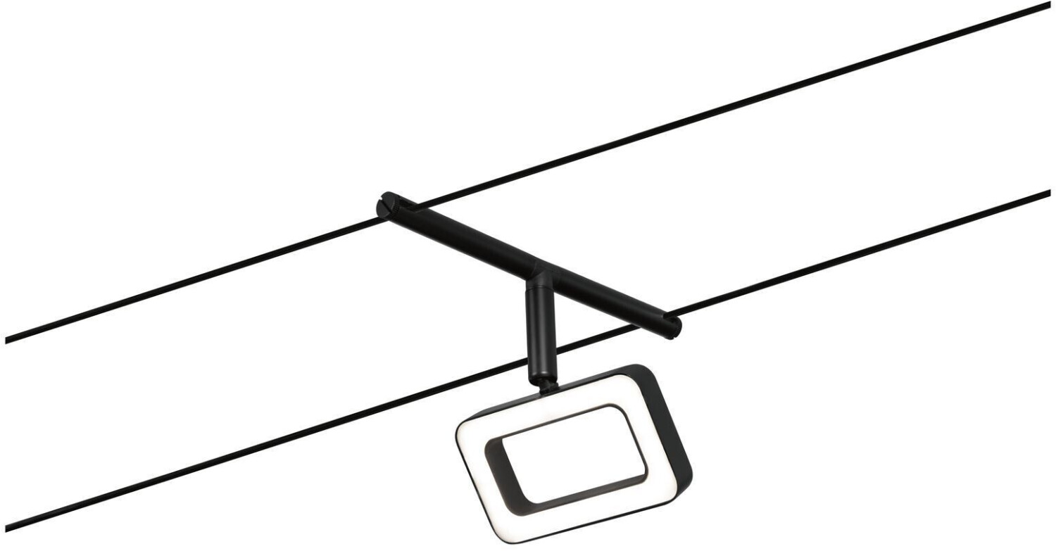 Paulmann LED cable system Spot Frame in matt black and chrome 4.8W 280lm black