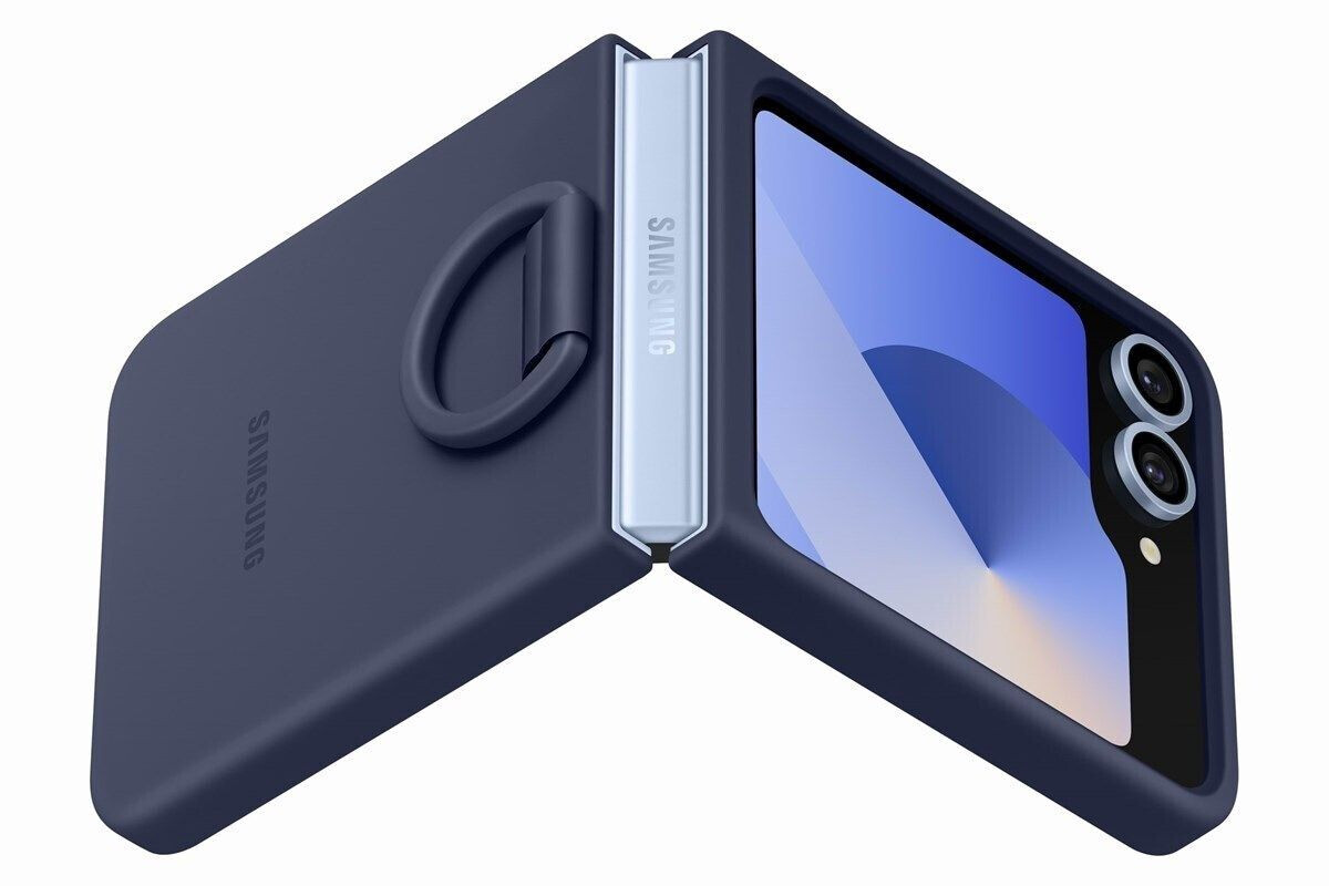 Samsung Silicone Case with Ring (Galaxy Z Flip6) Navy