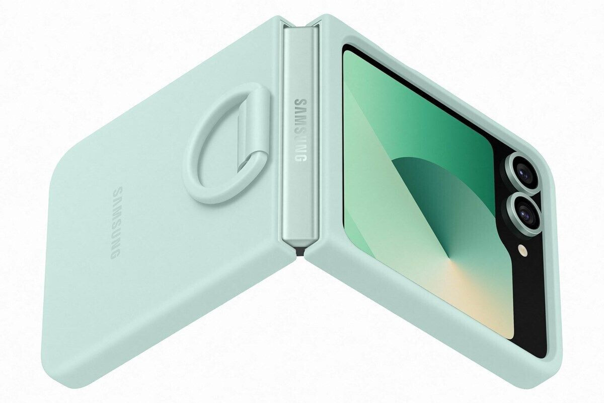 Samsung Silicone Case with Ring (Galaxy Z Flip6) Mint