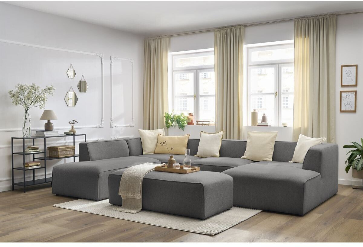 Bobochic Canapé Panoramique avec Pouf