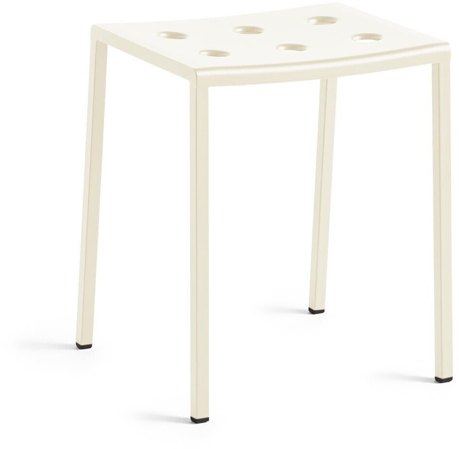HAY Balcony stool chalk beige 46 x 39 x 35 cm