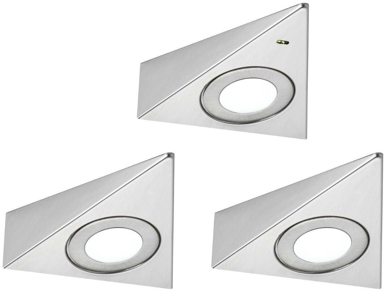 Paulmann 92126 LED under cabinet light Trias proximity sensor set of 3 4000K e