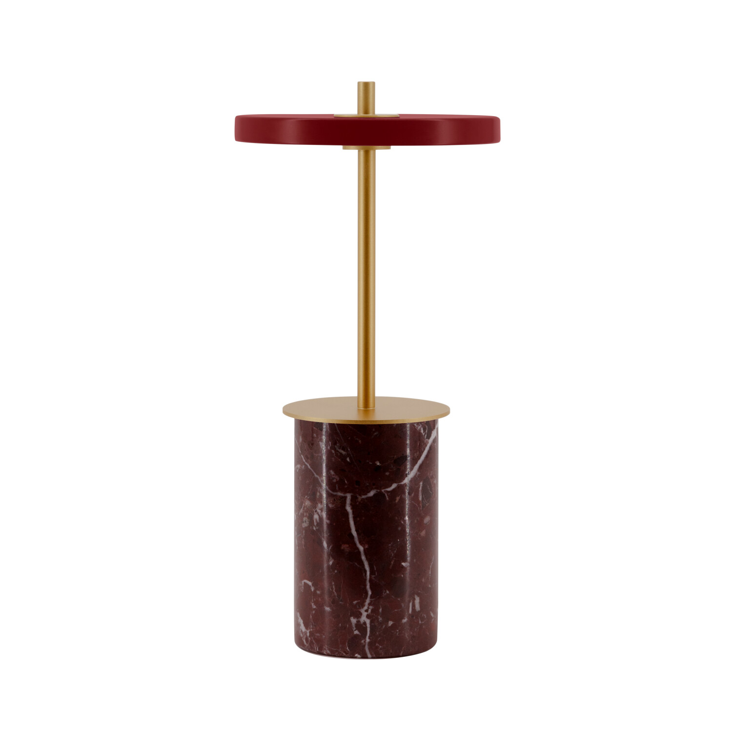 UMAGE Asteria Move portable table light mini red marble